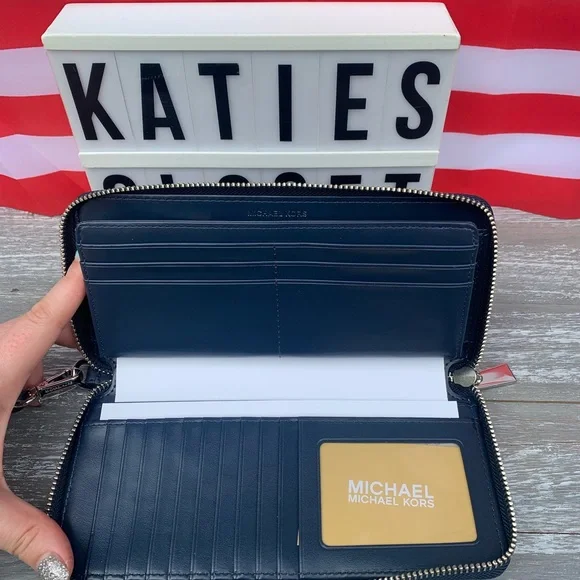 NWOT OMBRE MICHAEL KORS FULL ZIP WALLET HTF - Picture 7 of 12